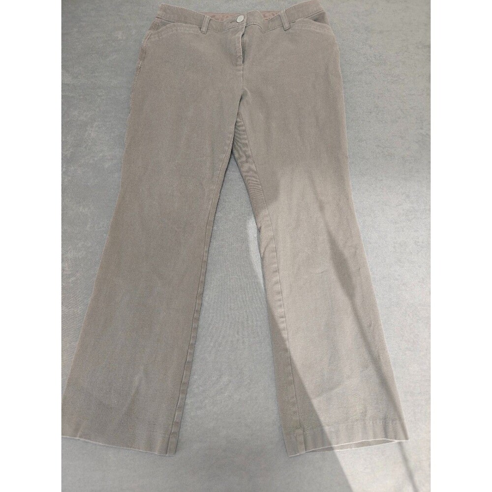 Chico’s Women’s Pants Size 1.5 Regular Taupe Stretch Bootcut Flare Casual